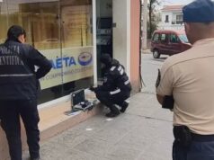 Hoy vandalizaron la máquina de recarga de SAETA en calle Pellegrini