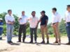 El Gobernador verificó el alteo del dique El Limón que duplica la reserva de agua para el departamento San Martín