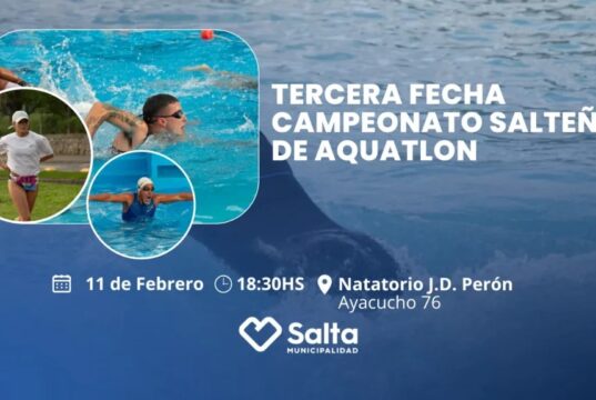 ¡A darlo todo! Mañana se realiza la última fecha del Campeonato Salteño de Acuatlón