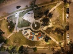 Plan Vial Zona Sur: vecinos de Bº El Periodista ya disfrutan de la renovada plaza Gareca