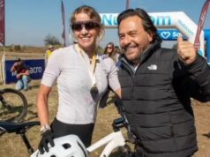 Sáenz acompañó una nueva edición del Desafío de las Nubes, que reunió a 1250 ciclistas en Salta
