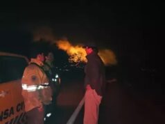 Intenso trabajo de los equipos de combate de incendios en Cafayate tras la reactivación de focos