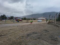 La Municipalidad limpió en Norte Grande un polideportivo donde se arrojaba basura