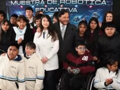 El gobernador Sáenz acompañó a más de 300 alumnos primarios de La Caldera y Vaqueros en la Muestra de Robótica